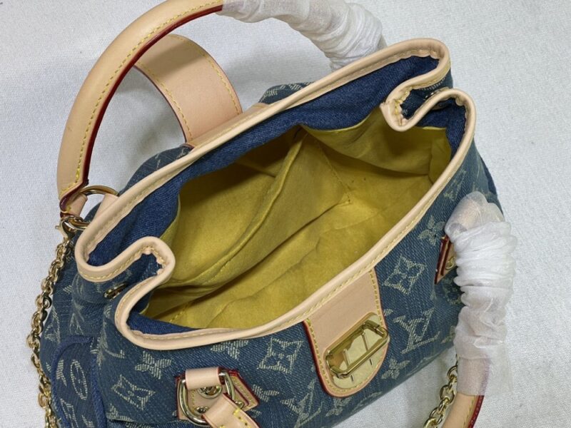 【AT10862】ルイ・ヴィトン デニムジーンズのクラシックハンドバッグ | LV