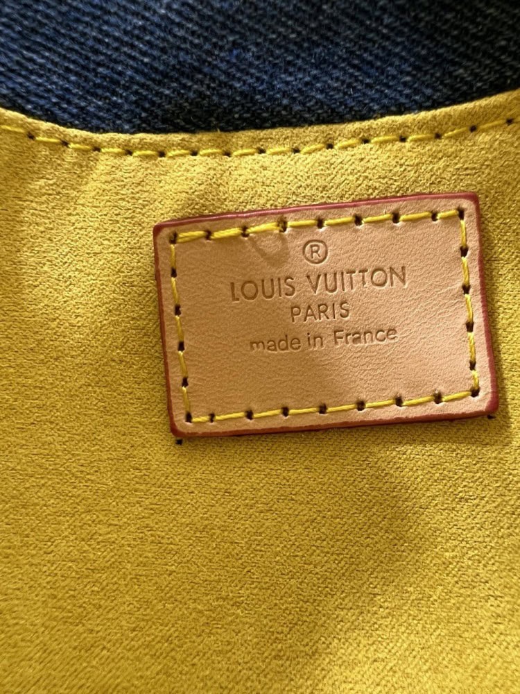 【AT10862】ルイ・ヴィトン デニムジーンズのクラシックハンドバッグ | LV