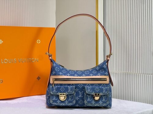 【AT10863】ルイ・ヴィトン(Louis Vuitton) ヴィンテージデニムショルダーバッグ - デニム素材とレザーディテールが魅力的 | Louis Vuitton Paris