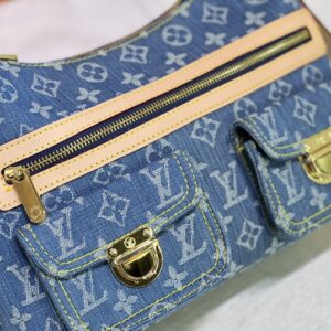 【AT10863】ルイ・ヴィトン(Louis Vuitton) ヴィンテージデニムショルダーバッグ - デニム素材とレザーディテールが魅力的 | Louis Vuitton Paris