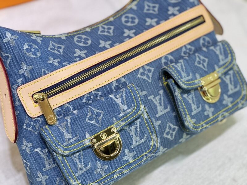 【AT10863】ルイ・ヴィトン(Louis Vuitton) ヴィンテージデニムショルダーバッグ - デニム素材とレザーディテールが魅力的 | Louis Vuitton Paris