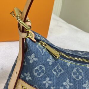 【AT10863】ルイ・ヴィトン(Louis Vuitton) ヴィンテージデニムショルダーバッグ - デニム素材とレザーディテールが魅力的 | Louis Vuitton Paris