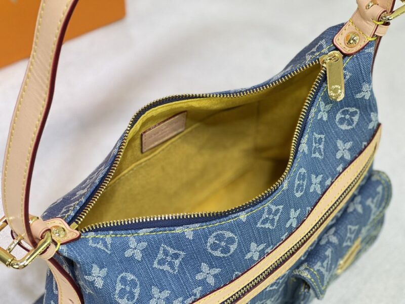 【AT10863】ルイ・ヴィトン(Louis Vuitton) ヴィンテージデニムショルダーバッグ - デニム素材とレザーディテールが魅力的 | Louis Vuitton Paris