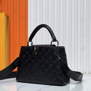 【AT10866】ルイ・ヴィトン Capucinesミニハンドバッグ- 贅沢なTaurillonレザー製、V字金属デザイン | Louis Vuitton Malletier