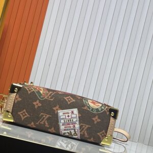 【AT10874】ルイ・ヴィトンのクラシックなハードトランクハンドバッグ - 豪華な旅行風スタイル | LV