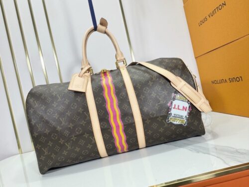 【AT10879】ルイ・ヴィトン(Louis Vuitton) クラシックKeepall 55トラベルバッグ - モノグラムキャンバスでファッション旅行の伝説を継承 | Louis Vuitton