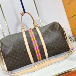 【AT10879】ルイ・ヴィトン(Louis Vuitton) クラシックKeepall 55トラベルバッグ - モノグラムキャンバスでファッション旅行の伝説を継承 | Louis Vuitton