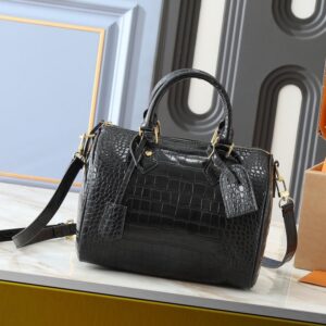 【AT11063】高級クロコ型押し牛革ハンドバッグ - Elegant Croco Leather Handbag | Louis Vuitton Paris