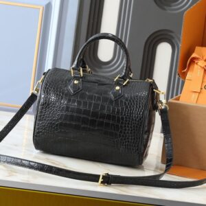 【AT11063】高級クロコ型押し牛革ハンドバッグ - Elegant Croco Leather Handbag | Louis Vuitton Paris