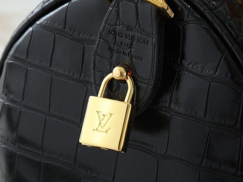 【AT11063】高級クロコ型押し牛革ハンドバッグ - Elegant Croco Leather Handbag | Louis Vuitton Paris