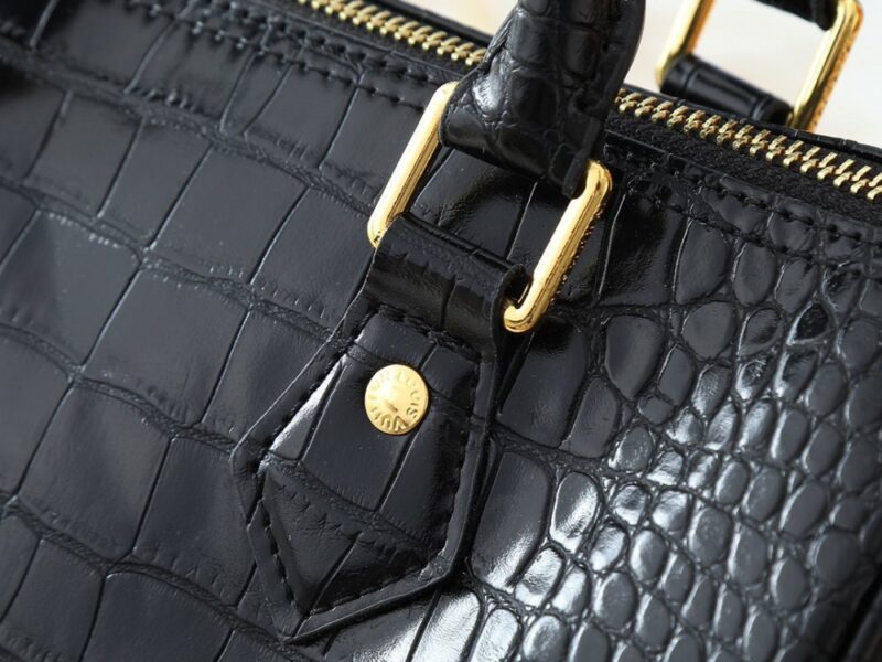 【AT11063】高級クロコ型押し牛革ハンドバッグ - Elegant Croco Leather Handbag | Louis Vuitton Paris