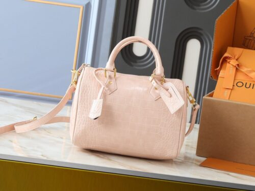 【AT11066】ルイ・ヴィトン モノグラムエンボス加工 クロコダイル柄 牛革 ハンドバッグ 25cm | Louis Vuitton