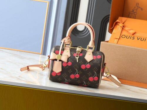 【AT11070】ルイ・ヴィトン × 村上隆コラボ Speedy Bandoulière チェリーハンドバッグ | Louis Vuitton Malletier