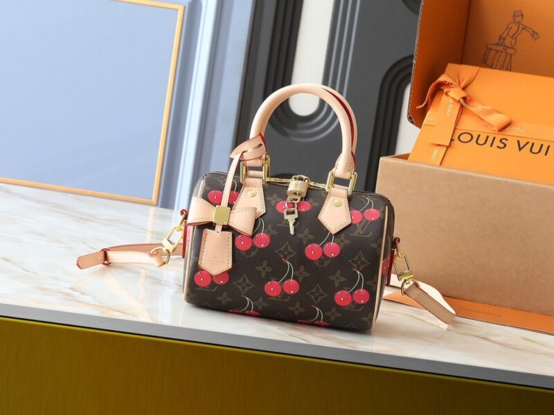 【AT11070】ルイ・ヴィトン × 村上隆コラボ Speedy Bandoulière チェリーハンドバッグ | Louis Vuitton Malletier
