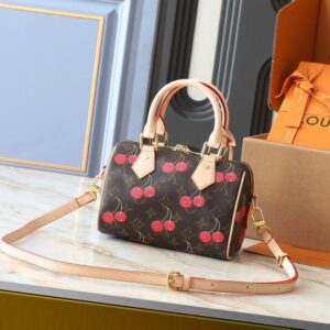 【AT11070】ルイ・ヴィトン × 村上隆コラボ Speedy Bandoulière チェリーハンドバッグ | Louis Vuitton Malletier