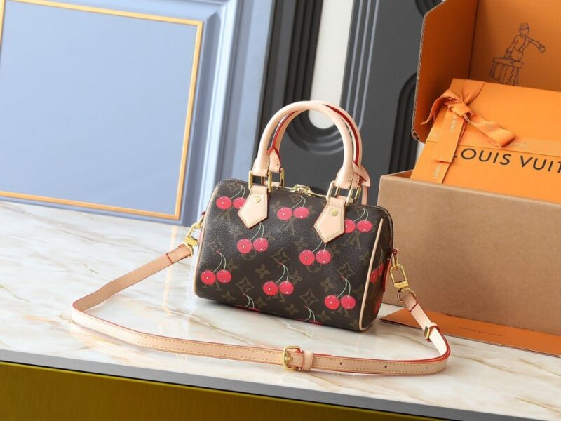 【AT11070】ルイ・ヴィトン × 村上隆コラボ Speedy Bandoulière チェリーハンドバッグ | Louis Vuitton Malletier