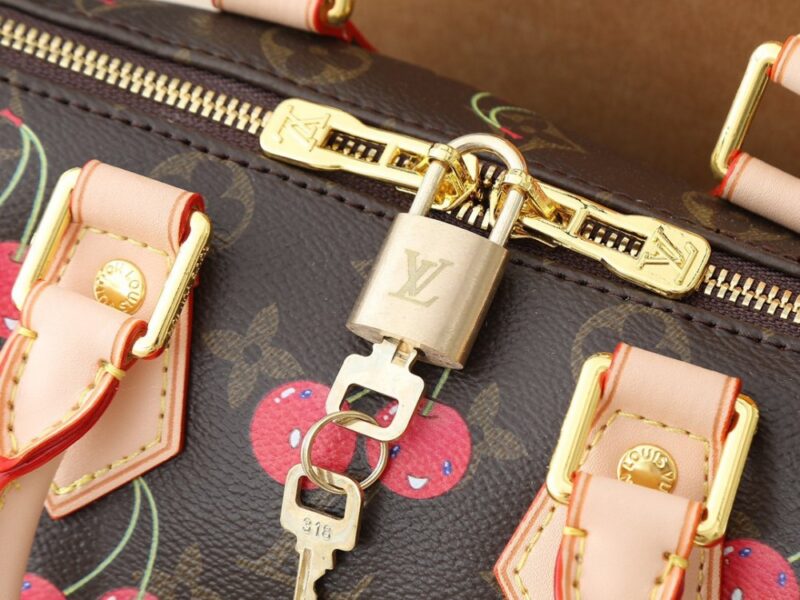 【AT11070】ルイ・ヴィトン × 村上隆コラボ Speedy Bandoulière チェリーハンドバッグ | Louis Vuitton Malletier