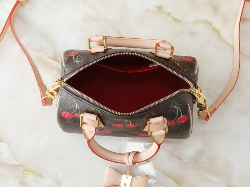 【AT11070】ルイ・ヴィトン × 村上隆コラボ Speedy Bandoulière チェリーハンドバッグ | Louis Vuitton Malletier
