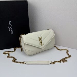 【AT11079】サンローラン ミニLOULOUラムスキンチェーンバッグ | YSL