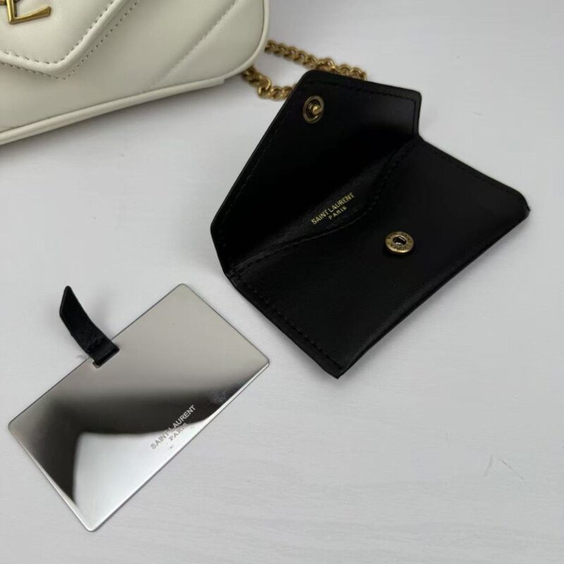 【AT11079】サンローラン ミニLOULOUラムスキンチェーンバッグ | YSL