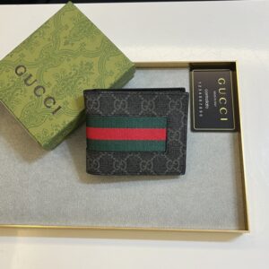 【AT11083】グッチGGシュプリームカードホルダー メンズファッション 赤緑ストライプ | Gucci Firenze