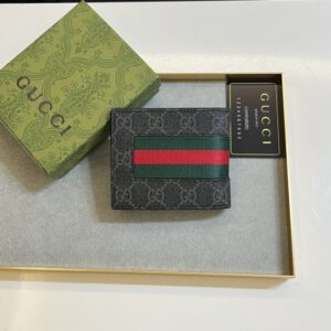 【AT11083】グッチGGシュプリームカードホルダー メンズファッション 赤緑ストライプ | Gucci Firenze