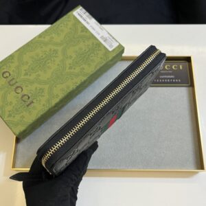 【AT11090】グッチロゴデザインフルジップウォレット、エレガントな高級財布 | Gucci