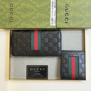 【AT11090】グッチロゴデザインフルジップウォレット、エレガントな高級財布 | Gucci