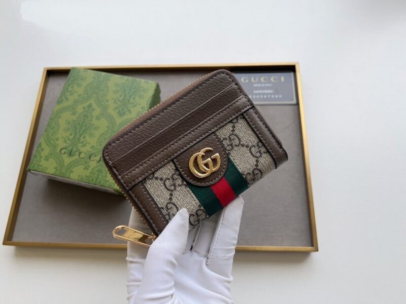 【AT11095】グッチGGスプリームカンバスホースビットカードケース | Gucci