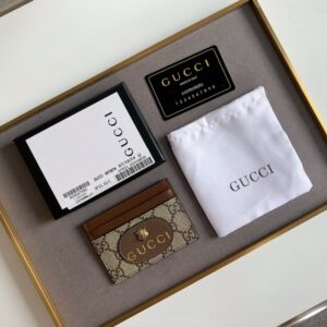 【AT11096】グッチのクラシックGGモノグラムプリントカードケース | Gucci