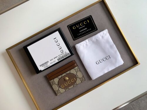 【AT11096】グッチのクラシックGGモノグラムプリントカードケース | Gucci