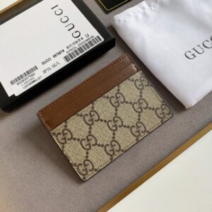 【AT11096】グッチのクラシックGGモノグラムプリントカードケース | Gucci