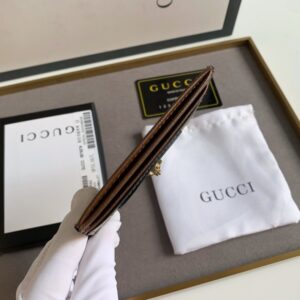 【AT11096】グッチのクラシックGGモノグラムプリントカードケース | Gucci