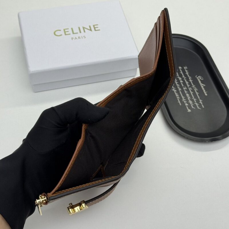 【AT11101】セリーヌパリのハイエンドレザーショートウォレット | Celine Paris