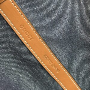 【AT11109】グッチ Totissimaシリーズ トートバッグ - ブルーのモノグラム柄生地、可愛いピンクのクラッチ付き | Gucci