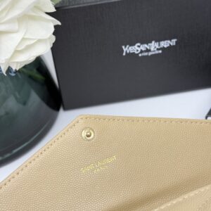 【AT11111】サンローランYSL 長財布 - エレガントな粒子牛革製ウォレット、高級感と洗練されたデザイン | Saint Laurent Paris