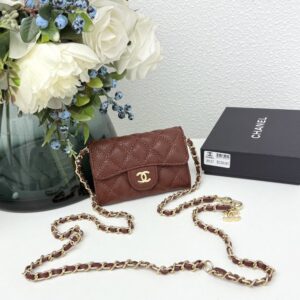【AT11123】シャネル（Chanel）キャビアスキン小さなチェーンバッグ、フランスのエレガンスを際立たせる | Chanel Paris