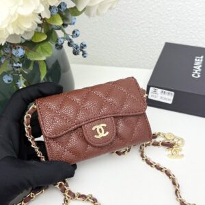 【AT11123】シャネル（Chanel）キャビアスキン小さなチェーンバッグ、フランスのエレガンスを際立たせる | Chanel Paris