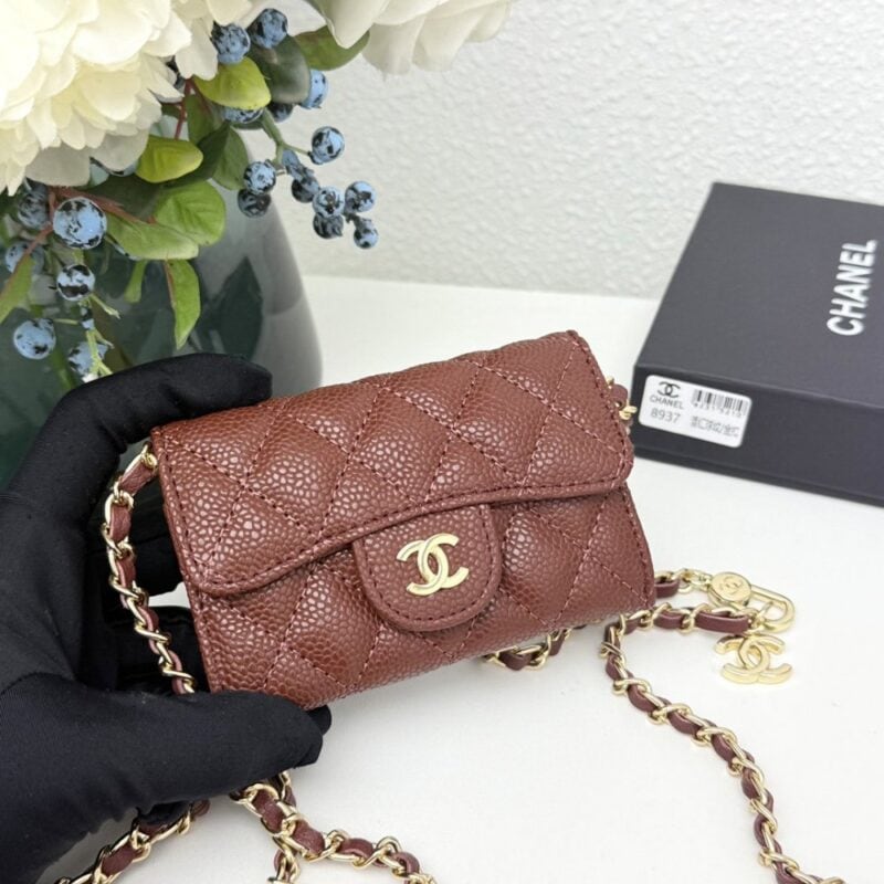 【AT11123】シャネル（Chanel）キャビアスキン小さなチェーンバッグ、フランスのエレガンスを際立たせる | Chanel Paris