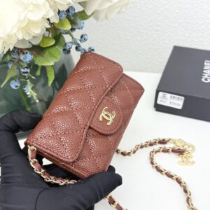 【AT11123】シャネル（Chanel）キャビアスキン小さなチェーンバッグ、フランスのエレガンスを際立たせる | Chanel Paris