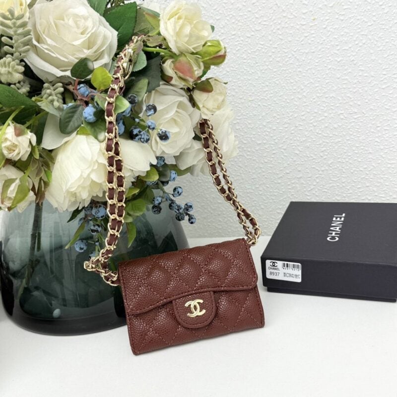 【AT11123】シャネル（Chanel）キャビアスキン小さなチェーンバッグ、フランスのエレガンスを際立たせる | Chanel Paris