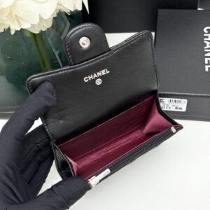 【AT11124】CHANELのクラシックなダイヤモンド柄小羊皮財布 | Chanel