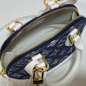 【AT11148】ルイ・ヴィトン ミニ貝殻型バッグ ネイビーデニムとホワイトのレザー ヨーロッパ製高級品質 | Louis Vuitton Malletier