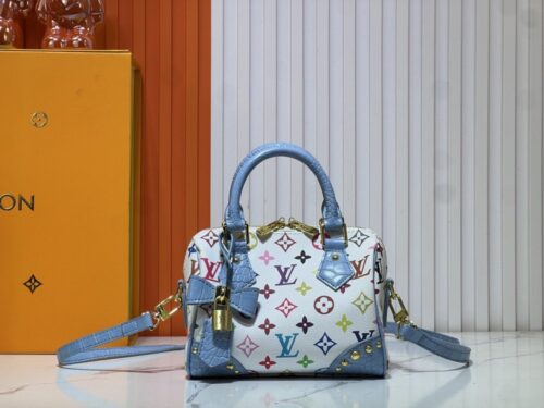 【AT11155】ルイ・ヴィトン Speedy レインボーハンドバッグ - 軽量でカラフルなファッションアートアイテム | Louis Vuitton Paris