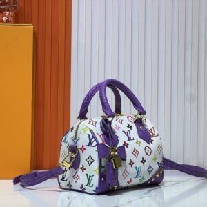 【AT11159】ルイ・ヴィトンSpeedyシリーズレインボーファッションハンドバッグ - 村上隆アーティスティックデザイン | LV