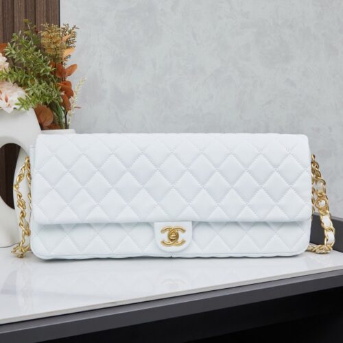 【AT11162】シャネル Paris Bag ブランド ホワイト エレガントな羊革バッグ | Chanel
