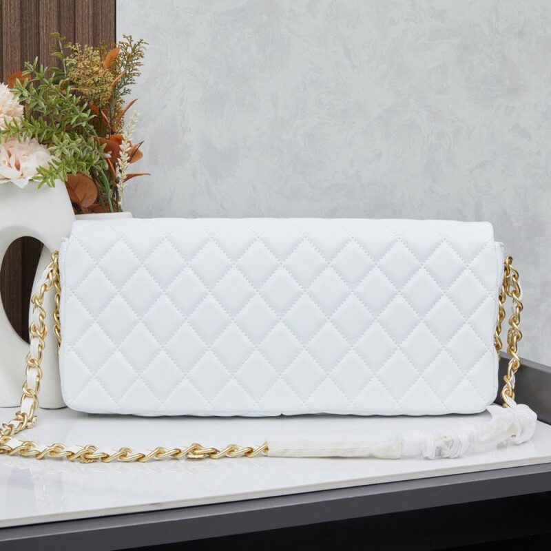 【AT11162】シャネル Paris Bag ブランド ホワイト エレガントな羊革バッグ | Chanel