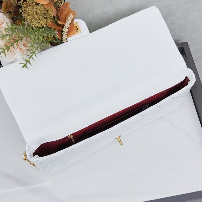 【AT11162】シャネル Paris Bag ブランド ホワイト エレガントな羊革バッグ | Chanel
