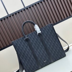 【AT11166】ディオールのクラシック東西風ハンドバッグ - Obliqueプリント 贅沢な東西風スタイル | Dior Paris