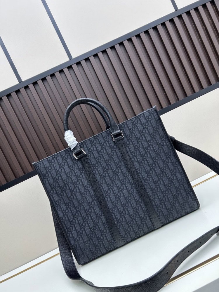 【AT11166】ディオールのクラシック東西風ハンドバッグ - Obliqueプリント 贅沢な東西風スタイル | Dior Paris